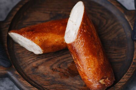 Куриный рулет со сливочным сыром 