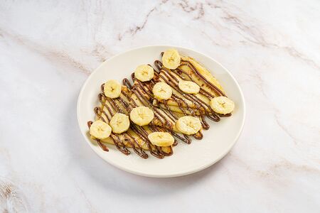 Блины с нутеллой и бананом