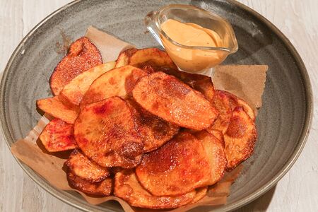 Домашние чипсы с горчицей 