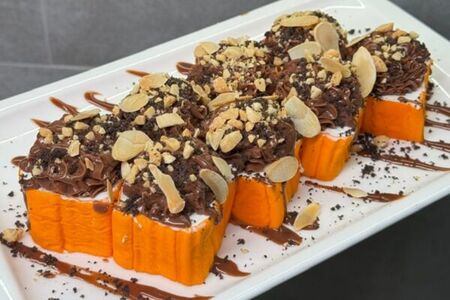 Шоколадно-банановый ролл