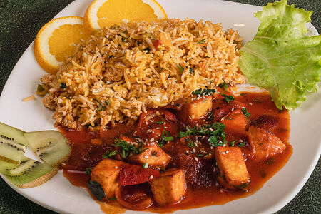 Чили-панир с рисом