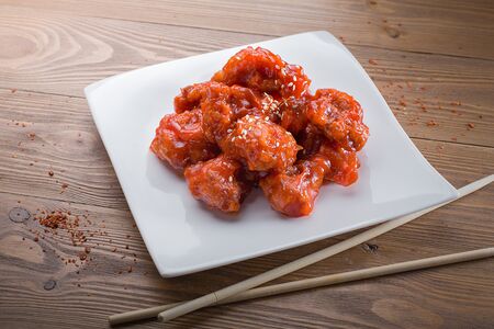 Яннем курочка филе кисло-сладкая