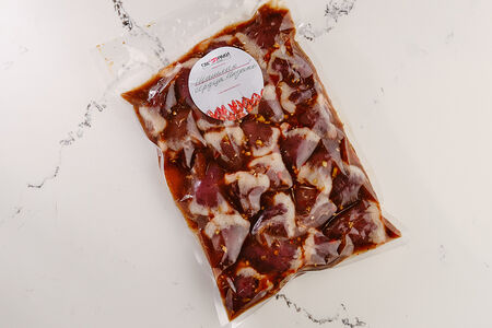 Шашлык из сердец индейки в фирменном маринаде