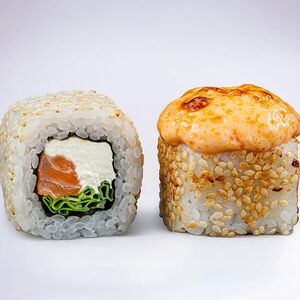 Запечённый с лососем