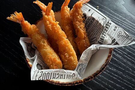 Тигровые креветки в панировке