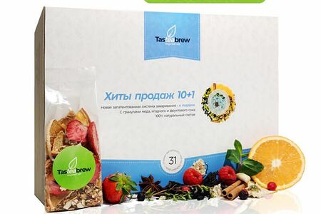 Набор авторского чая Хиты продаж 10 и 1 ( 31 порция чая и система заваривания в подарок)