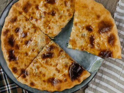 Пирог с картофелем и сыром