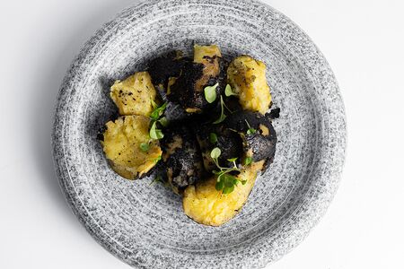 Опаленный картофель конфи