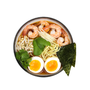 Рамен с креветками