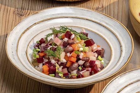Винегрет с красной фасолью