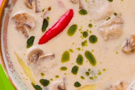 Кокосовый суп с креветкой