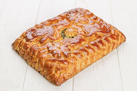 Русский мясной целый пирог