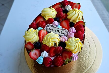 Торт яйцо Птичье молоко 