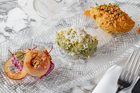 Ассорти пхали: батат, спаржа, свекла