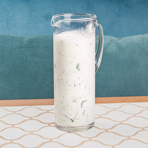 Айран с зеленью домашний