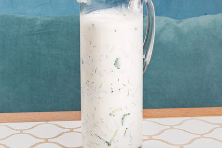 Айран с зеленью домашний