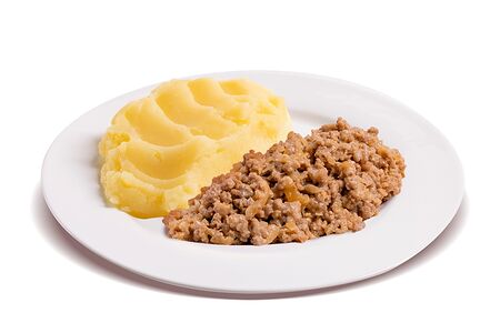 Картофельное пюре с мясным фаршем