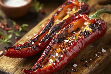 Острый перец на углях