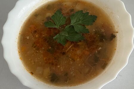 Суп овощной с курицей