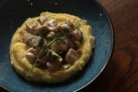 Филе индейки с грибами