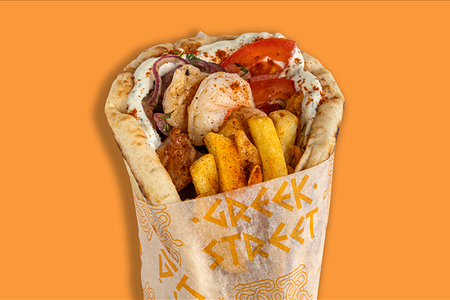 Гирос с креветками