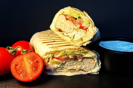 Двойной кебаб-ролл из говядины