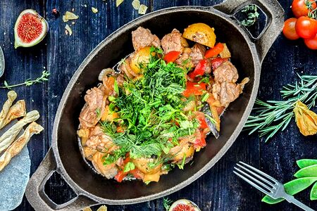 Сковорода по-домашнему из молодого барашка