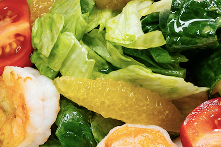 Салат с креветками