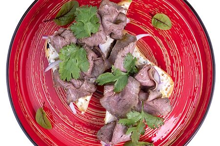 Брускетта с ростбифом  