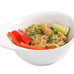 Вок с тигровыми креветками 