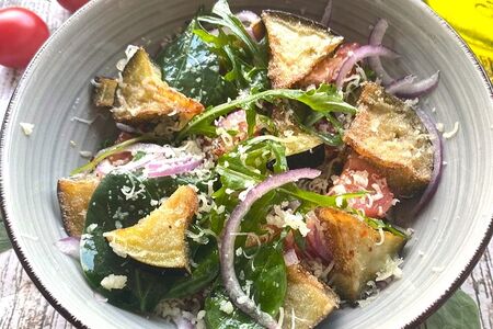 Итальянский салат с баклажанами