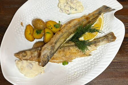 Корюшка жареная с картофелем