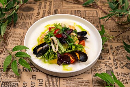 Теплый с морепродуктами