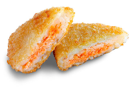 Онигири фрайд сяке