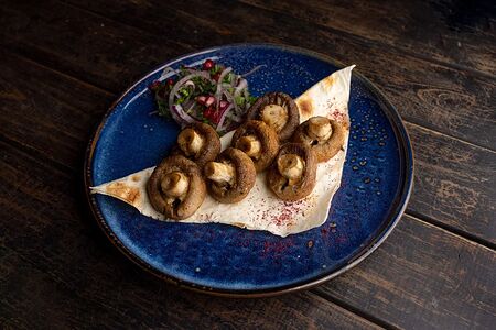 Шампиньоны на мангале