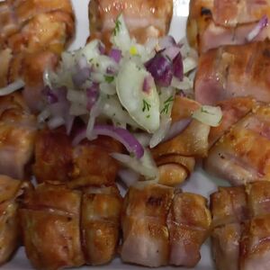 Курица в беконе