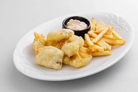 Фиш & чипс c соусом тартар