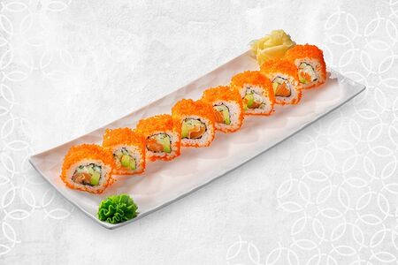 Ролл Калифорния с лососем