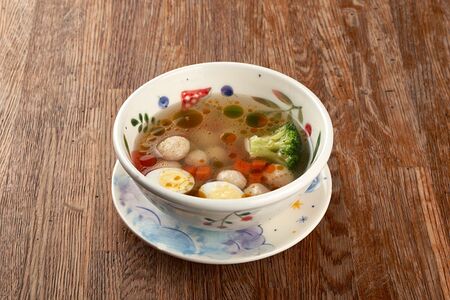 Куриный суп с фрикадельками