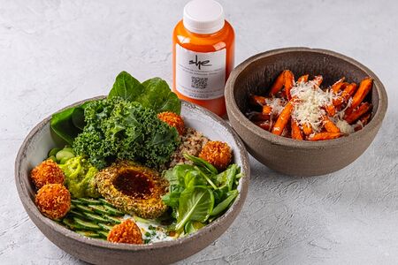 Сет Фитнесс(Чаша будды, Батат фри, эликсир осознанности)