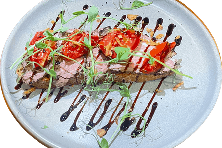 Брускетта с ростбифом 160гр