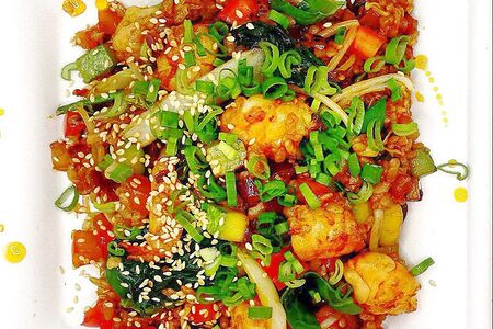 Тайский жареный рис с креветками