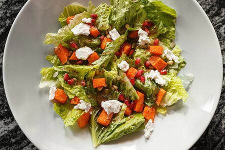 С печеной тыквой и фетой