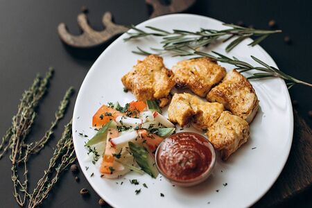 Шашлык из куриной грудки 