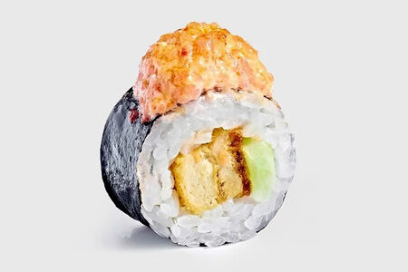 Запеченный острый с креветками