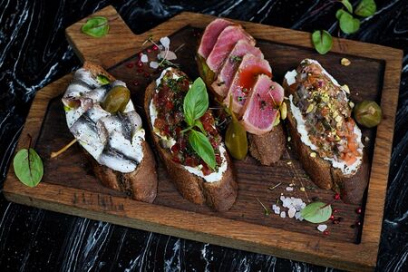 Сет брускетт рыбный