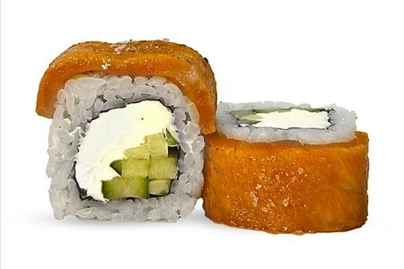 Лосось карамель ролл