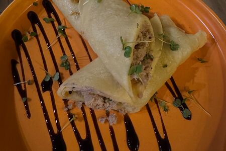 Блин с мясом 