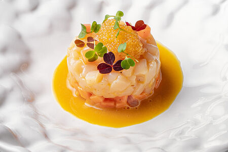 Тартар из сахалинского гребешка