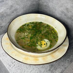 Куриный суп с домашней лапшой 